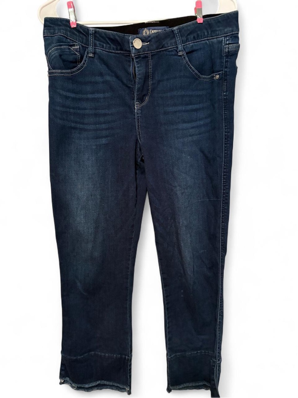 Democracy Navy Blue Cropped Ankle Jeans